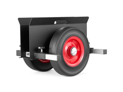 Vozík na panely, nosnosť 453.6 kg, 25 cm gumové kolesá, so svorkou