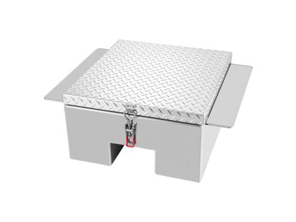 Box do korby na náradie hliníkový plech nosnosť 100 kg 770×610×310 mm