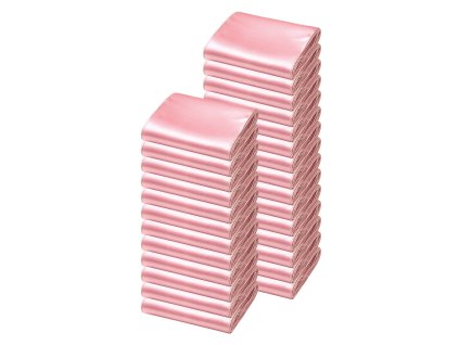 Mašle na stoličky 100 ks, 7×108 inch, ružovo-zlatá, na svadby