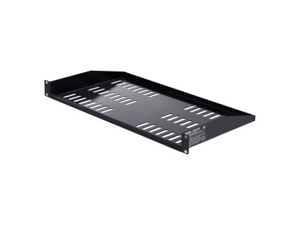 Polica 1U do serverového racku, vetraná, nosnosť 22,68 kg, 254 mm