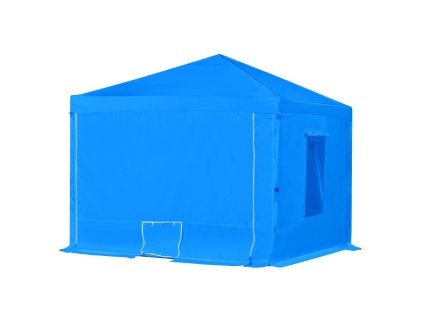 Prenosný striekací stan 2930×2930×1810mm, skladací rám, 2 bočné okná