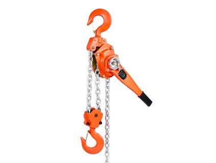 Ručný reťazový kladkostroj 6 t, zdvih 6 m, reťaz G80, 360° háky