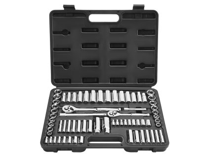 Sada hlavíc 69 dielov, 9.5 & 6.4 mm, sae/metric, hlboké a štandardné