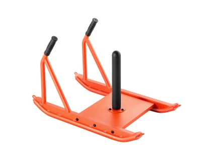 Sánky na závažia oceľové, s rúčkou, kompatibilné s kotúčmi 25/51 mm