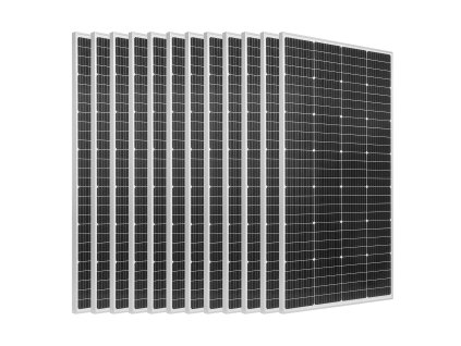 Solárna súprava 2400W 48V, 12×200W panely, 51.2V 100Ah LiFePO4