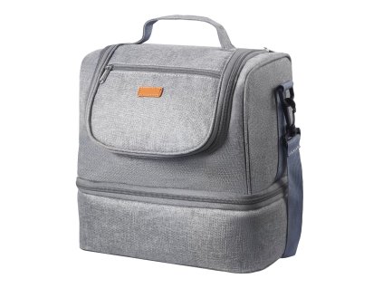 Taška na odsávačku mlieka s chladiacim vankúšikom pre S1/S2, sivá