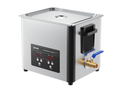 Ultrazvuková čistička 10L 180W 40kHz nerez s displejom a košíkom