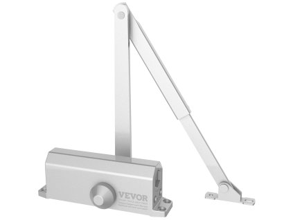 Dverný samozatvárač hydraulický nastaviteľný do 68 kg, hliník