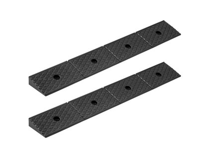 Gumová nájazdová rampa 15 t nosnosť, výška nábehu 50,8 mm, 2 ks