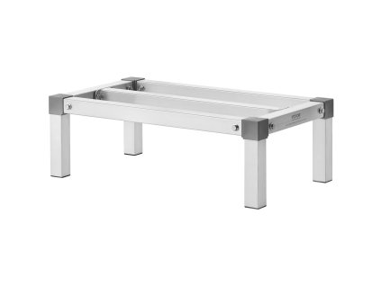 Hliníkový regál 24”×14”, 8” od zeme, nosnosť 1000 lbs, nastaviteľný