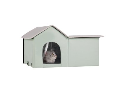 Vyhrievaný domček pre mačky 600D, vyhrievaná podložka, časovač