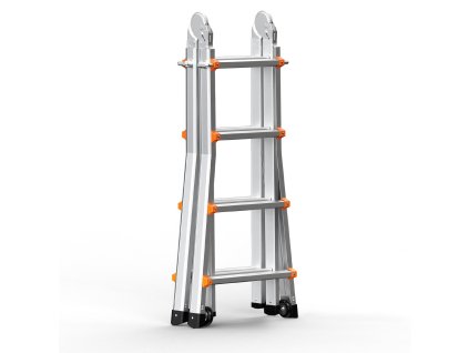 Teleskopický hliníkový rebrík 15.5 ft, a-rám, skladací, nosnosť 330lb