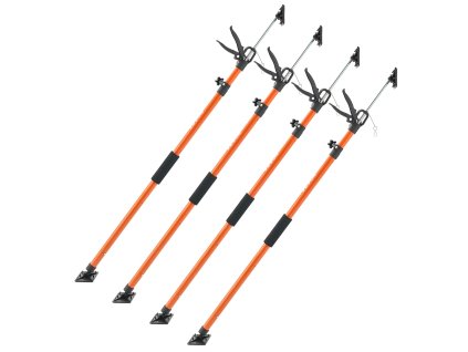 Teleskopické podpery na skrinky 4 ks, 116-290 cm, oceľ, nosnosť 70 kg