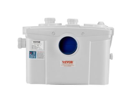 Macerátorové wc 800W, zadný výtok, duálne spláchnutie, 4 vstupy