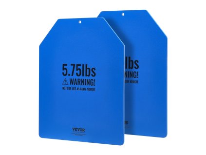 Závažové platne do vesty, 2×5.75 lb oceľové kontúrované ergonomické