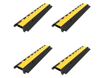 Gumový chránič káblov 103×25.5×5 cm, 2 kanály, nosnosť 66000 lbs