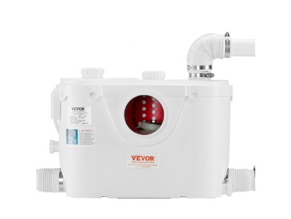 Macerátorový wc systém 500W zadný odtok, duálne splachovanie, 3 vstupy