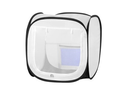 Prenosná striekacia kabína 405×405×430 mm s sieťovými dverami