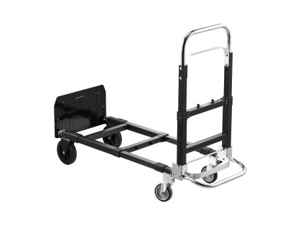 Skladací vozík 2v1, nosnosť 226,9 kg, 4 kolieska, nastaviteľná rukoväť