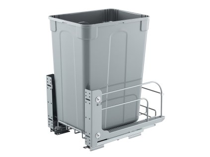 Výsuvný odpadkový kôš pod linku s kovovým tlmeným pojazdom a montážou