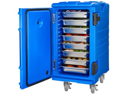 Izolačný box na jedlo 127 qt, predné plnenie, kolieska, rukoväte