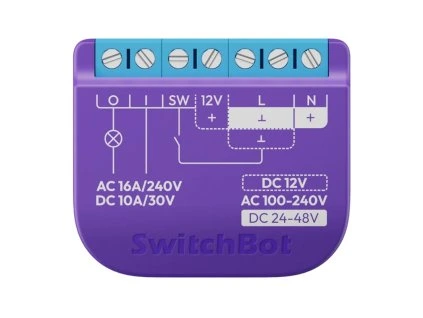 204629 inteligentny releovy spinac switchbot 1 s beznapatovym kontaktom