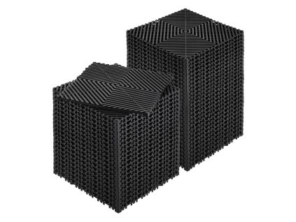 Modulové drenážne dielce 12”×12” 50 ks čierne pp nešmykľavé na sprchu