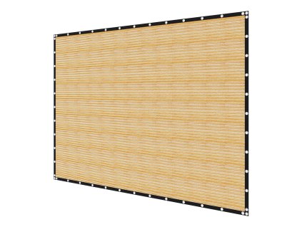 Plachta proti slnku 12×20 ft 160 gsm hdpe nerez očká béžová na pergolu