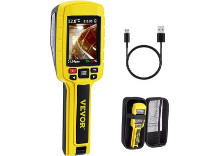 Termokamera 60×60 (3600 px), 7,1 cm displej, SD karta, Li-ion batéria