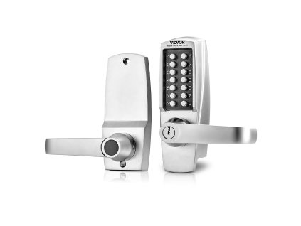 Mechanický zámok na dvere s klávesnicou, 14 kľúčov, nerez, vodotesný