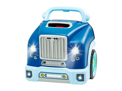 Detská mechanická dielňa 60 dielov, svetlo a zvuk, volant, od 3 rokov