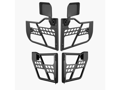 Rúrkové dvere 4-dverové pre model JK 2007–2018, s DOT zrkadlami