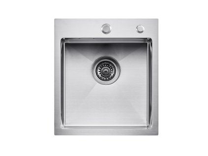 Nerezový kuchynský drez 40 cm 304 vsadený jednokomorový farmársky