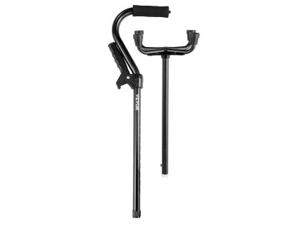 Oporná palica so 4-nohou základňou, hliník, ľahká, 10 polôh, 250LBS