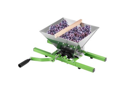 Ručný drvič jabĺk a hrozna 1.8 Gal/7L, nerezový, s valčekom.