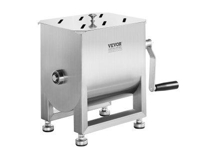 Mäsový mixér nerez 15L pevná nádrž veko a prevodovka max 15LBS