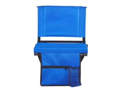 Skladacie sedadlo na tribúnu s opierkou, hrubé polstrovanie, držiak