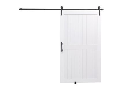 Posuvné dvere typu stodola 1219×2134mm, mdf panel, pvc povrch, h-rám