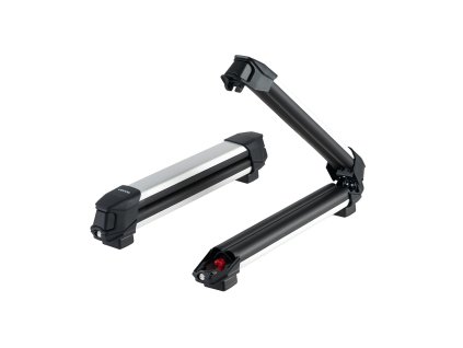 Nosič na strechu lyží a snowboardov 4 páry/2 snowboardy, alu, zámok