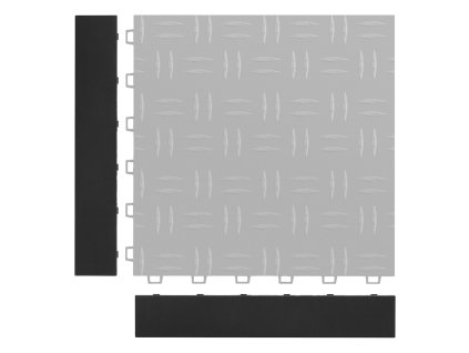 Prechodová hrana garážovej podlahy 15 ks pp, protišmyková ľahká montáž