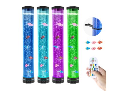 Bublinková lampa 16 farieb 80 cm senzorická akváriová upokojujúca