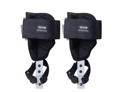 Stromolezecké hroty z hliníka, 1 pár, nosnosť 350lbs, s popruhmi