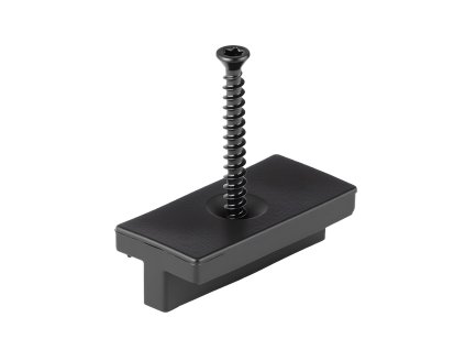 Skryté klipy pre kompozitné terasy, 500 ks, pp, 5.5 mm, čierne