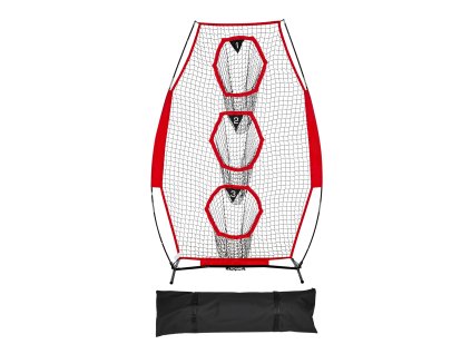 Tréningová sieť na hádzanie 203.2×101.6mm, 3 vrecká, bezuzlová