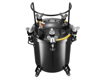 Tlaková nádoba na farbu 40 L oceľová so 3 rýchlospojkami na striekanie