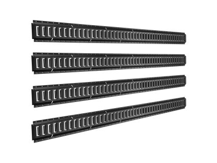 E-track lišty 4 ks, 2,3 m, nosnosť do 909 kg, pre prívesy a dodávky