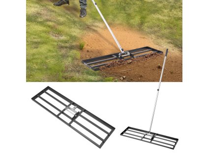 Hráble na vyrovnávanie trávnika, rúčka 83.9 in, doska 36×10in, 3 výšky