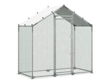 Kurník kovový 2×1×2 m so vodeodolným krytom a pevnou konštrukciou
