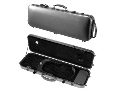 Puzdro na husle 4/4 prenosné, kompozitné uhlíkové vlákno čierne