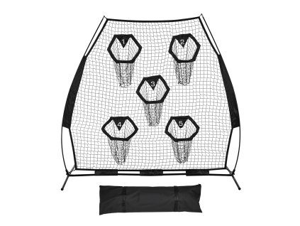 Tréningová sieť na hádzanie futbalových lôpt 2133.6×2133.6mm 5 vreciek